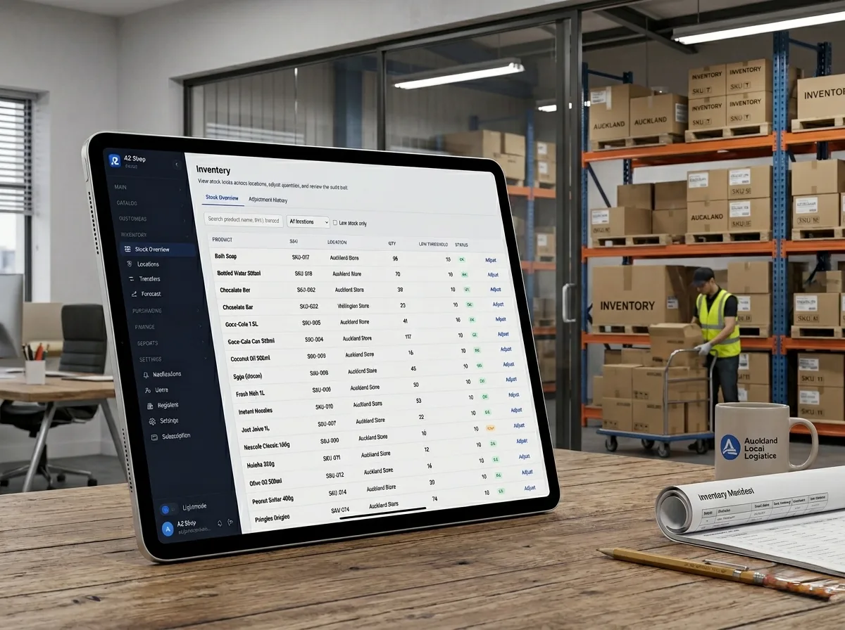 The inventory dashboard